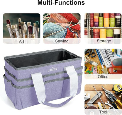 JJRING Craft Organizer Tote Bag, Art Storage Caddy - Image 5