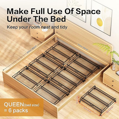 Under Bed Shoe Storage Organizer, 2 Pack Under Bed Storage Containers - Image 9