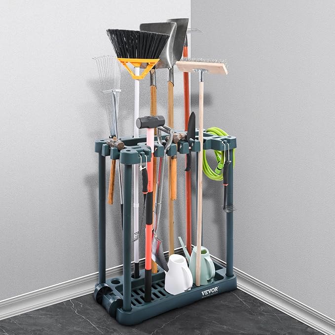 VEVOR Garden Tool Organizer, 10 Slots, Yard Tool Tower Rack - Image 8