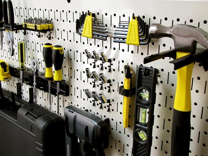 Wall Control Pegboard Rack Horizontal Metal Pegboard Garage Tool Storage Pack - Image 5