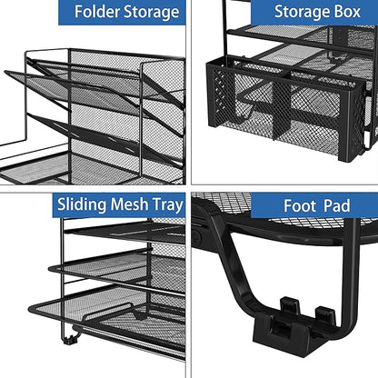 Simple Trending 7 Tier Desk File Organizer, Letter Tray Paper Organizer - Image 3