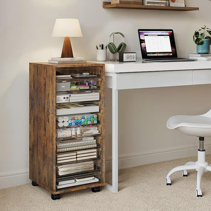 WOPITUES Storage Drawer Cart, Mobile Storage Cabinet, Makeup Storage - Image 8