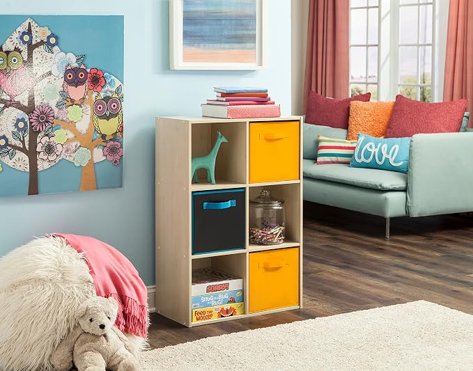 ClosetMaid Cubeicals 6 Cube Storage Shelf Organizer Bookshelf, Vertical or - Image 6