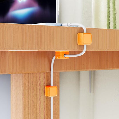Magnetic Cord Organizer Holder, 6 Pack Desk Cable Clips Management, Hide Phone - Image 7