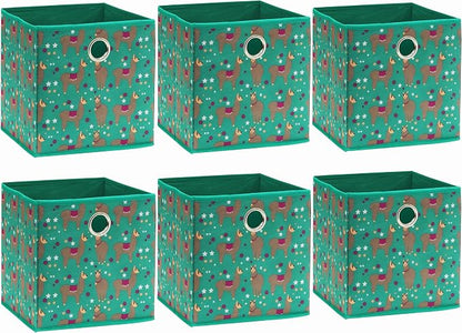 Simple Houseware 10-Inch Collapsible Fabric Cube Storage Bin - Image 4