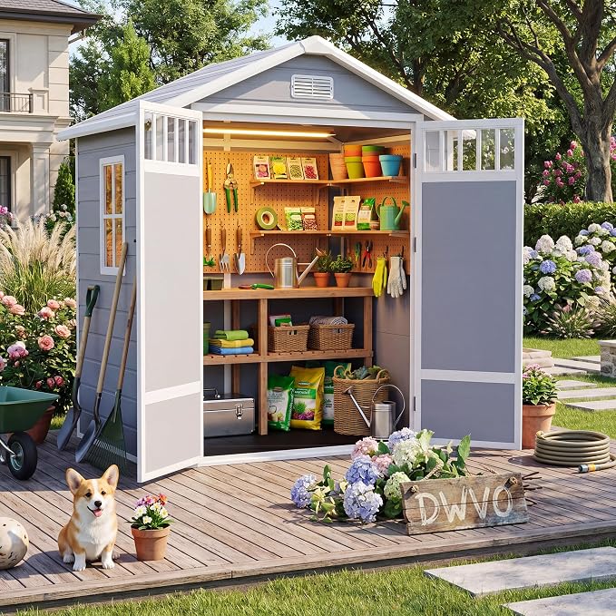 DWVO 6x4.4 FT Outdoor Storage Shed - Image 2