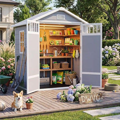 DWVO 6x4.4 FT Outdoor Storage Shed - Image 2