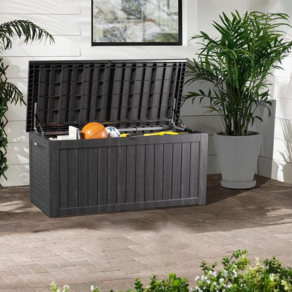 Heavy-Duty 270 Gallon Waterproof Deck Storage Box, Outdoor Storage - Image 8