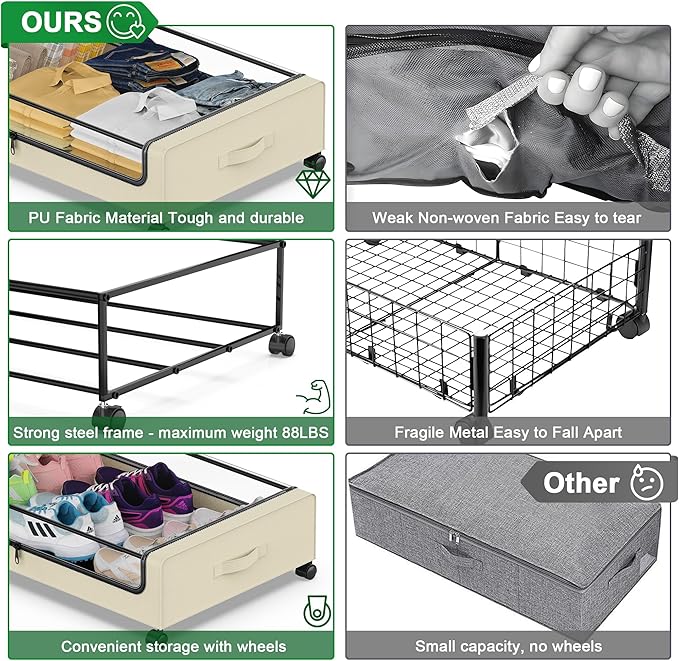 Beborxue Under Bed Storage - Image 2