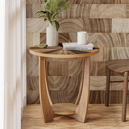 COZAYH Rustic Farmhouse End Table - Image 6