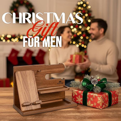 TESLYAR Wood Phone Docking Station - Image 4