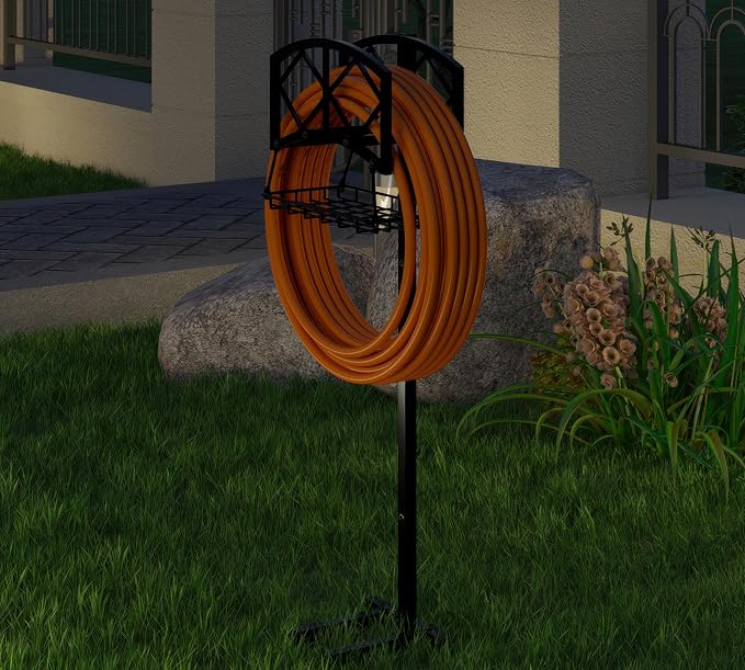 Fire Beauty Garden Hose Holder, Water Hose Holder Rack Organizer - Image 7