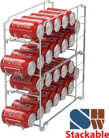 Simple Houseware Stackable Front Loading Beverage Can Dispenser Rack - Image 2