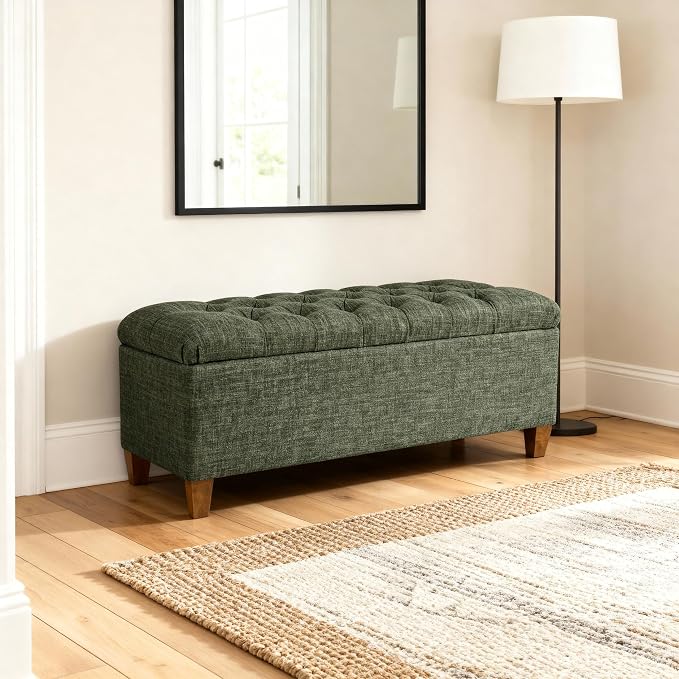 HomePop Ainsley 40" Storage Ottoman Bench - Image 2