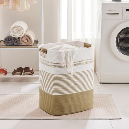 85L Tall Laundry Hamper with Handles - Image 3