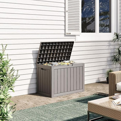 45 Gallon Outdoor Storage Deck Box Waterproof, Garden Tool, Backyard Cushion - Image 7