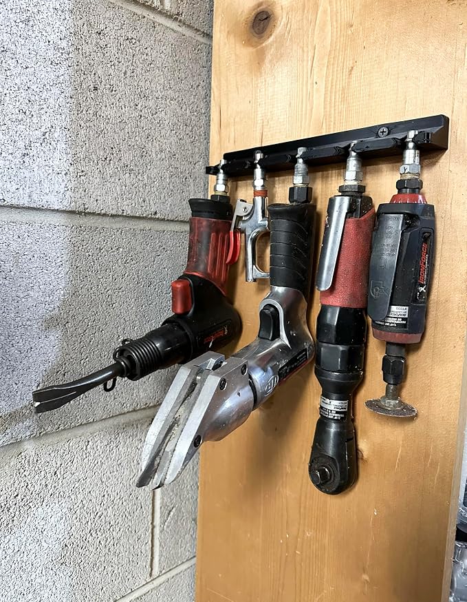 Five Slot Air Tool Holder/Wall Mount Storage - Image 2