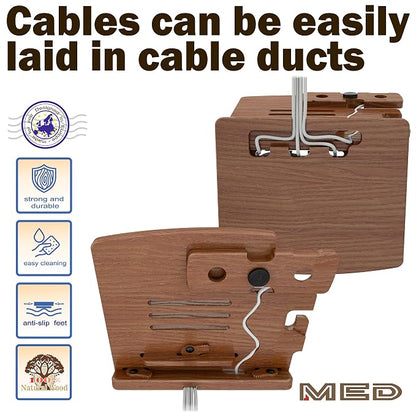 MED Wood Phone Docking Station – Nightstand Desk Organizer - Image 8