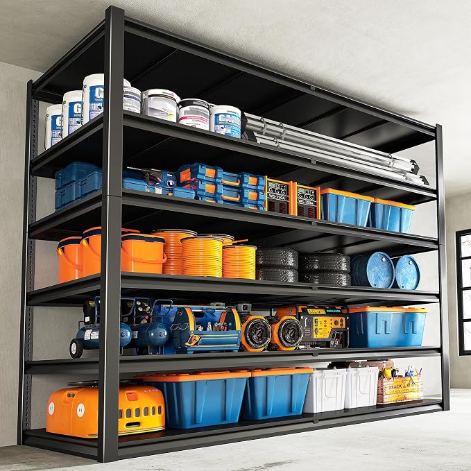 REIBII 84.1" H Garage Shelving, 3500LBS Storage Shelves Heavy Duty, Adjustable - Image 6