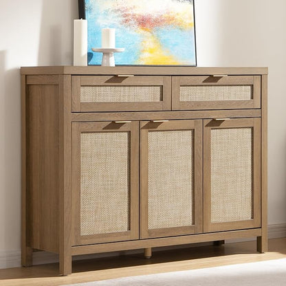 SICOTAS Rattan Sideboard Buffet Cabinet by SICOTAS