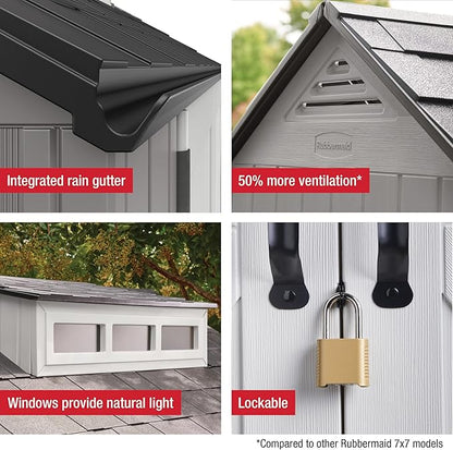 Rubbermaid Resin Outdoor Storage Shed - Image 6