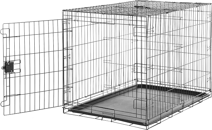 Amazon Basics - Durable, Foldable Metal Wire Dog Crate by AmazonBasics