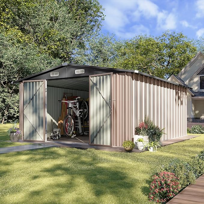 Aoxun 10 x 12FT Outdoor Storage Shed - Image 6