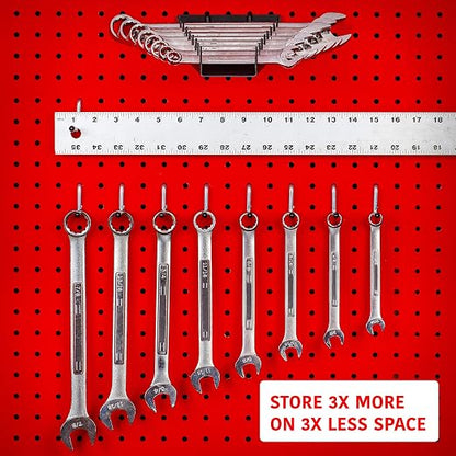 Pegboard Screwdriver and Wrench Holder Set Peg Board Accessories, Organize - Image 4