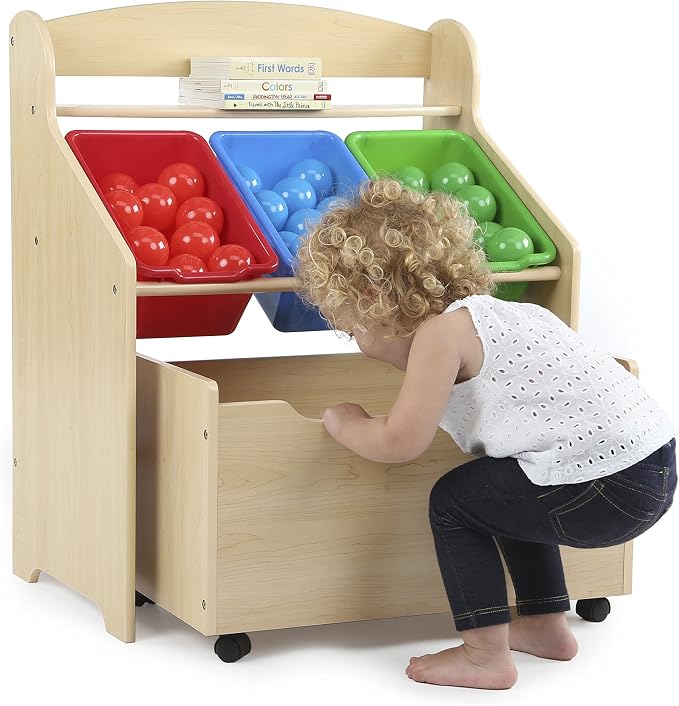Humble Crew Kids' Store-All Unit, Natural Finish - Image 4
