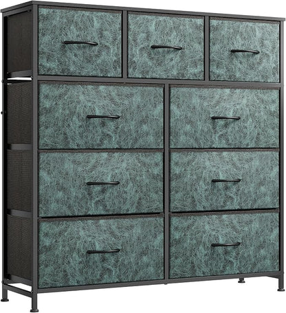 WLIVE 9 Drawer Dresser, Fabric Storage Tower by WLIVE