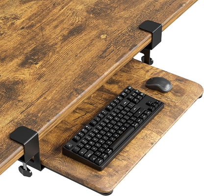 BONTEC KMT01-PJ Under Desk Keyboard Tray, Pull-Out Keyboard & Mouse Platform by BONTEC