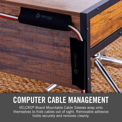 VELCRO Brand Mountable Cable Sleeve | Cord Management Mounts on Walls, Desk or - Image 7