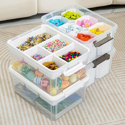 Citylife 17 QT Plastic Storage Bins Clear Storage Box - Image 2