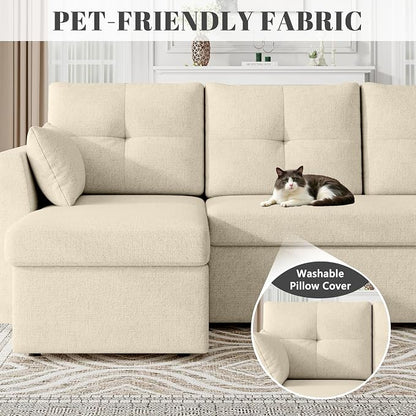 Huatean Home Sleeper Sofa Couch, 2 in 1 Pullout Couch Bed - Image 7