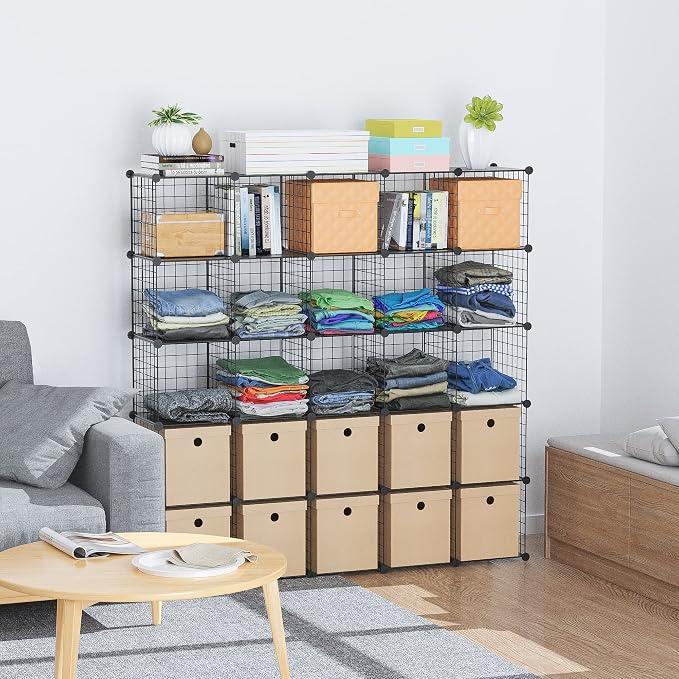 HUBSON Wire Cube Storage Organizer, Book/Toy/Craft/Potted Plants and petCloset - Image 6