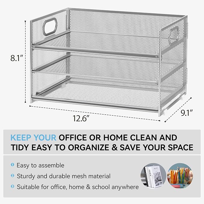 Subekyu 3 Tier Paper Desk Organizer - Image 2