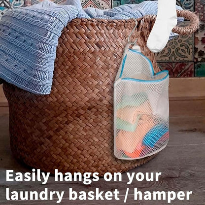 3Pcs Hanging Laundry Bags for Socks - Image 2