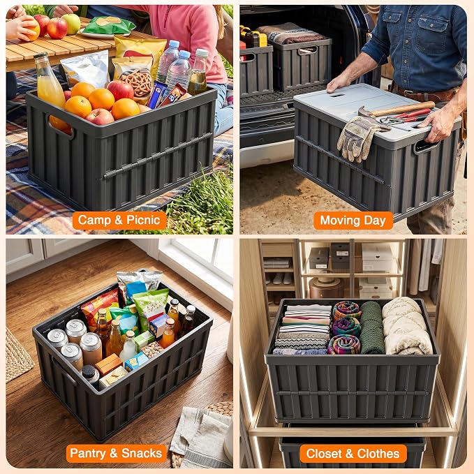 Citylife 64L Collapsible Storage Bins - Image 9