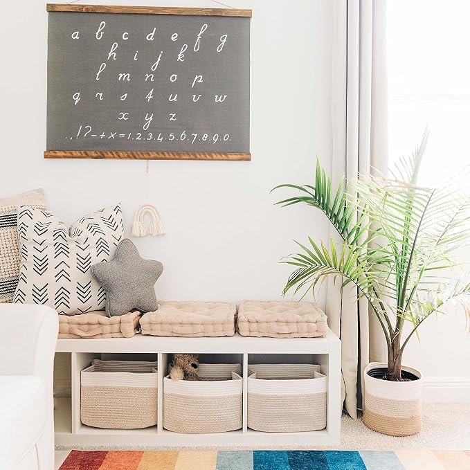 OrganiHaus Set of 3 Woven Storage Baskets - Image 4