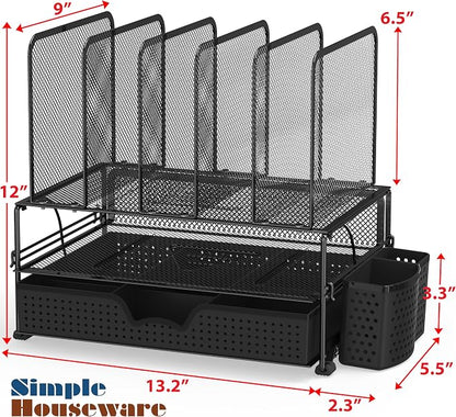 SIMPLE HOUSEWARE Mesh Desk Organizer - Image 2