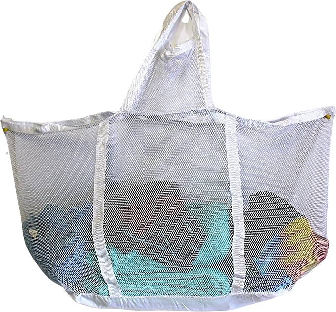 Large Soft Nylon Mesh Laundry Basket by DependableIndustries