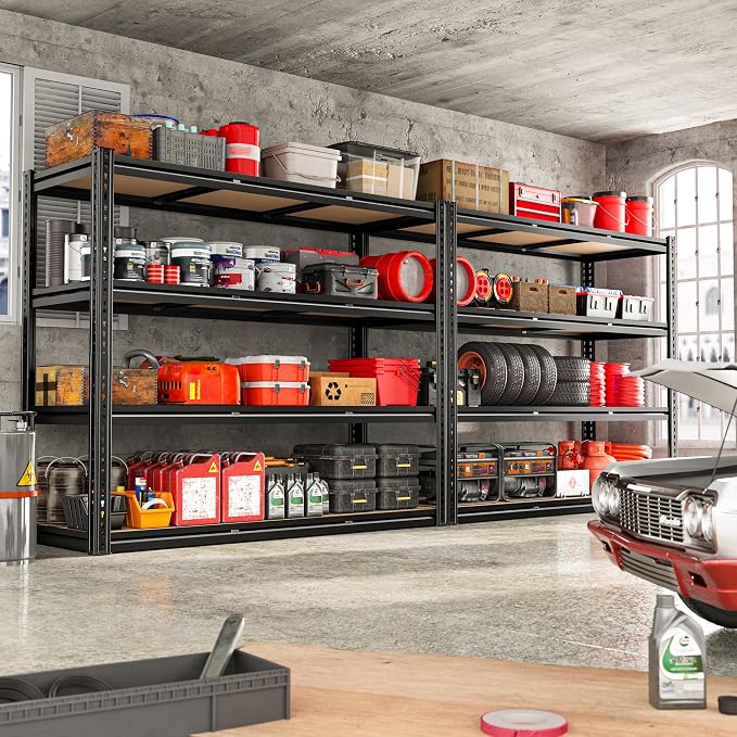 ROOMFAVE 48" W Garage Shelving 4-Tier Storage Shelves 2300LBS - Image 5
