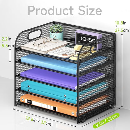 Cawukege 2 Pack 5 Tier Paper Organizer, Letter Tray - Image 5