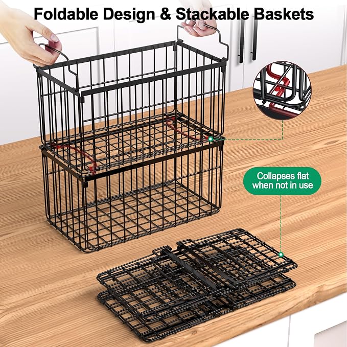 Freezer Organizer Bins, 4 Pack Stackable Deep Chest Freezer Organizer Bins - Image 3