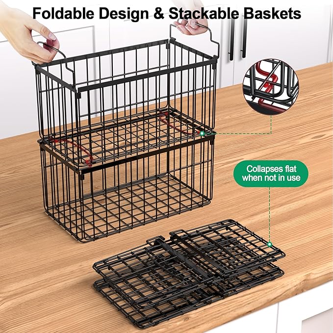 Freezer Organizer Bins, 6 Pack Stackable Deep Chest Freezer Organizer Bins - Image 3