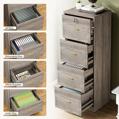 Tribesigns 4-Drawer File Cabinet - Image 7