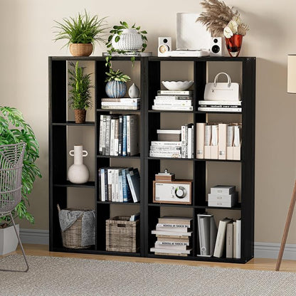 Cube Storage Organizer Bookcase, Decorative 11 inch Open Back Cubical Shelf - Image 6