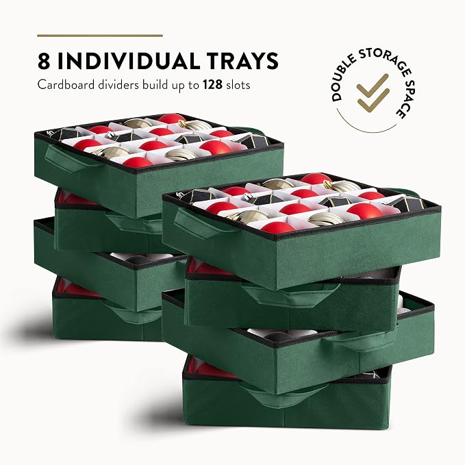 ZOBER Christmas Ornament Storage Box - Image 3