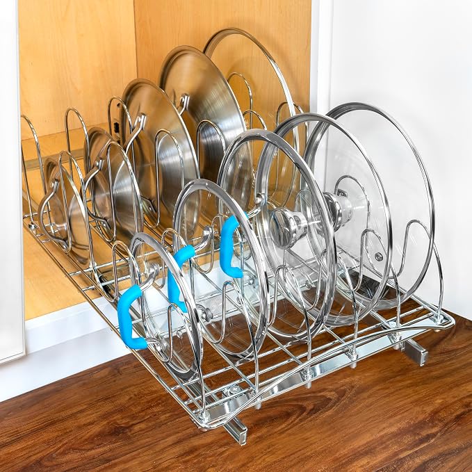 LYNK PROFESSIONAL® Pull Out Pot Lid and Cookie Sheet Organizer Rack - Image 7
