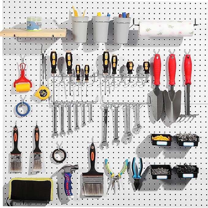 Pegboard Hooks, with Bins, Peg Locks, - Image 7